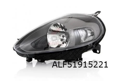 Fiat Punto (2/12-7/19) koplamp Links (donkergrijze inleg) (versie Sporting) OES! 51937144