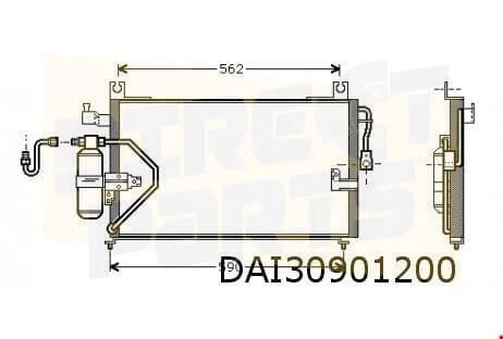 Daihatsu Charade (1.3i) / Gran Move (1.5i / 1.6i) condensor (58 x 35cm) OES! 8846087743