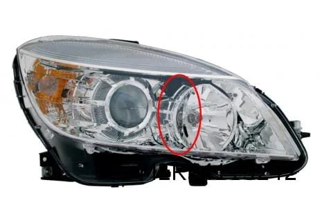 Mercedes-Benz C-Klasse (-5/11) koplamp Rechts (halogeen) OES! A2049065203