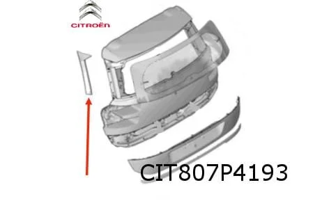 Citroën C4 Grand SpaceTourer zijpaneel achterklep Links Origineel! 9800494980