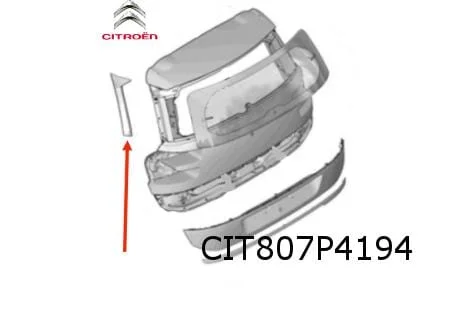 Citroën C4 Grand SpaceTourer zijpaneel achterklep Rechts Origineel! 9800494880