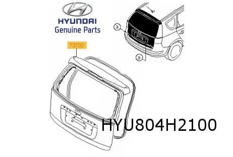 Hyundai i30 achterklep (CW) (7/07-4/12) Origineel! 737002L230