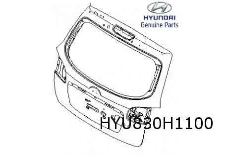 Hyundai Santa Fe achterklep (3/10-9/12) (CM) Origineel! 737002B600