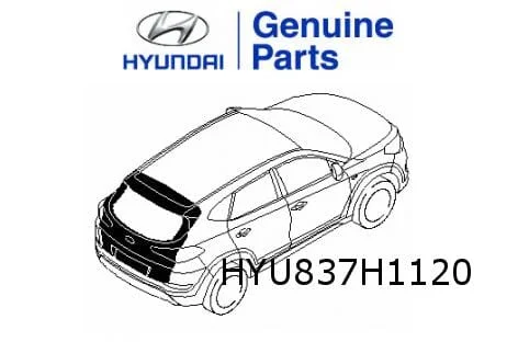 Hyundai Tucson achterklep (bij automatische bediening) (9/15-11/18) (TL) Origineel! 73700D7010