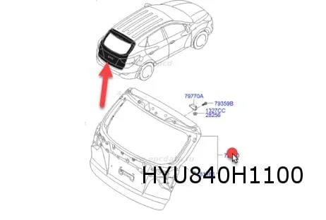 Hyundai	iX35 achterklep (3/10-1/18) Origineel! 737002S030