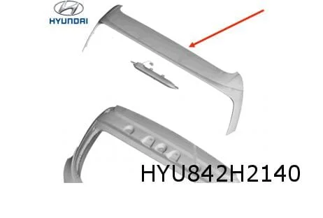 Hyundai i10 achterklep spoiler (compleet) (glans zwart) (3/20-) Origineel! 87210K7010