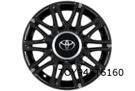Toyota Aygo velg Aluminium 15'' dubbele 10-spaaks hoogglans zwart Origineel! PW4570H010ZB