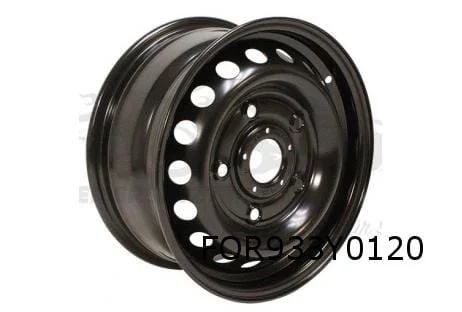 Ford Transit Custom velg staal 6.5J x 15" (zwart / gebruikt bij volledige wieldeksel) (1/13-3/18) Origineel! 1890296