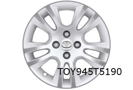 Toyota Aygo velg Aluminium 15'' dubbele 5-spaaks wit / gepolijst Origineel! PW4570H007MW