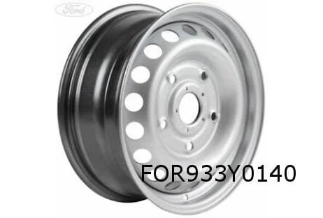 Ford Transit Custom velg staal 6.5J x 16" (zilver / gebruikt bij naafdeksel) (1/13-3/18) Origineel! 2086963