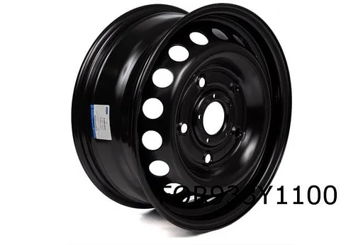 Ford Transit Custom velg staal 6.5J x 16" (zwart / gebruikt bij volledige wieldeksel) (1/13-3/18) Origineel! 2086973
