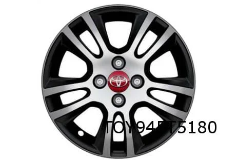 Toyota Aygo velg Aluminium 15'' dubbele 5-spaaks zwart / gepolijst Origineel! PW4570H007BM