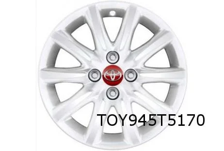 Toyota Aygo velg Aluminium 15'' 10-spaaks wit Origineel! PW4570H006ZW