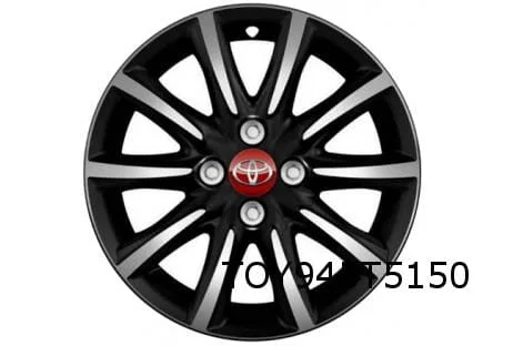 Toyota Aygo velg Aluminium 15'' 10-spaaks mat zwart / gepolijst Origineel! PW4570H006BM