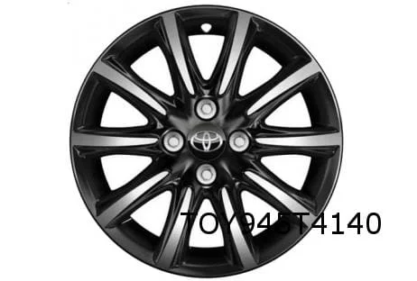 Toyota Aygo velg Aluminium 15'' 10-spaaks hoogglans zwart / gepolijst Origineel! PW4570H003MB