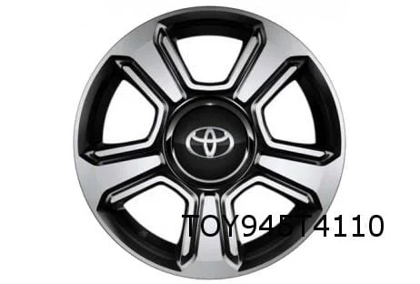 Toyota Aygo velg Aluminium 15'' 5-spaaks hoogglans zwart / gepolijst Origineel! PW4570H002MB