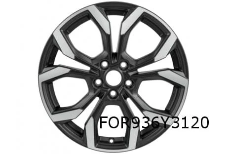 Ford Puma velg alu. 7J x 18" 5 x 2-spaaks design (matzwart gepolijst) (1/20-) Origineel! 2498738