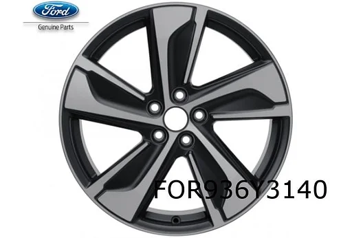 Ford Puma velg alu. 7,5J x 19" 5-Spaaks design (gepolijst matzwart) (1/20-) Origineel! 2498740
