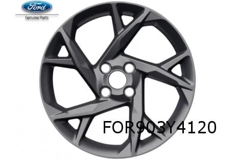Ford Fiesta VII velg alu. 7,5J x 18" 5-spaaks Y-design (mat gun metal) (3/17-) Origineel! 2528378