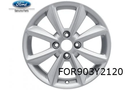 Ford Fiesta VII velg alu. 6,5J x 16" 8-spaaks design (sparkelend zilver) (3/17-) Origineel! 2237387