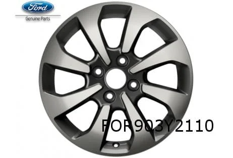 Ford Fiesta VII velg alu. 6,5J x 16" 8-spaaks design (rock metallic machined) (3/17-) Origineel! 2237385