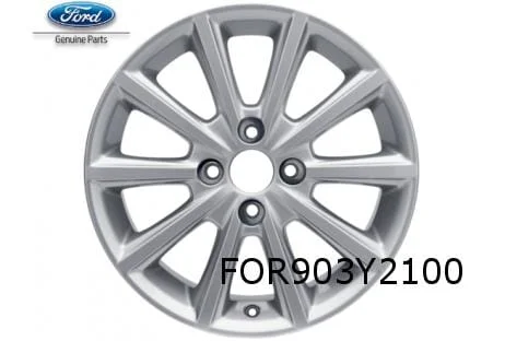 Ford Fiesta VII velg alu. 6,5J x 16" 10-spaaks design (sprankelend zilver) (3/17-) Origineel! 2238241