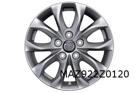 Mazda CX-3 velg alu. 6.5J x 16" (design 62 / zilver) (4/15-2/22) Origineel! DD2FV3810A