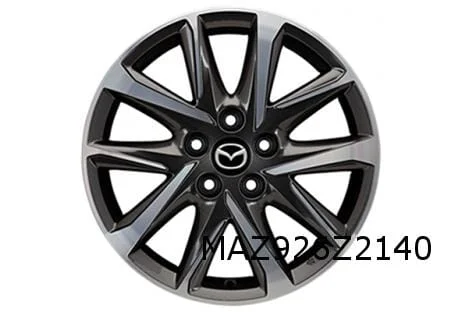 Mazda CX-5 velg alu. 7J x 17" Design 67A (zwart / zilver) (accessoires) (10/21-) Origineel! KD3MV3810TG