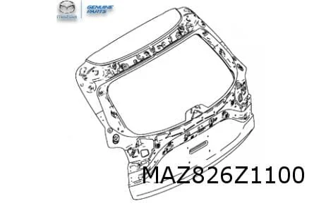 Mazda CX-5 achterklep (niet bij Power Lift) (KF) (10/21- ) Origineel! KBY26202XC