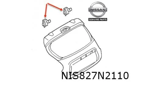 Nissan Micra achterklep scharnier L/R (K14FR) (4/17-) Origineel! 904001KA0A