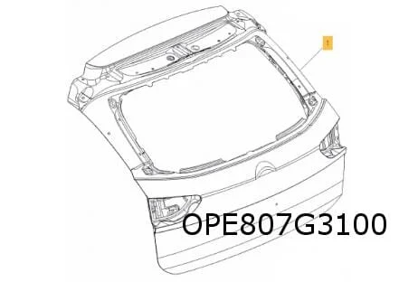 Opel Insignia B achterklep (SportsTourer) (Z18) (6/17-) Origineel! 39193508