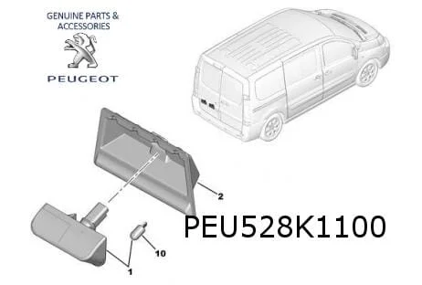 Peugeot Expert achterpaneel cmplt. (9/16-) Origineel! 1613969280