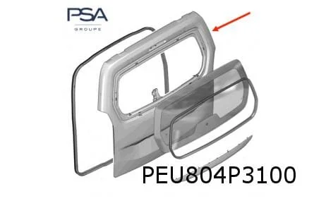 Peugeot Partner achterklep (11/18-) (bij ruit) Origineel! 9820436280