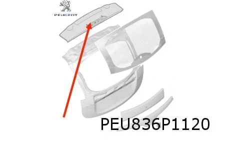 Peugeot ION achterklep spoiler (te spuiten) (10/10-) Origineel! 8742CK