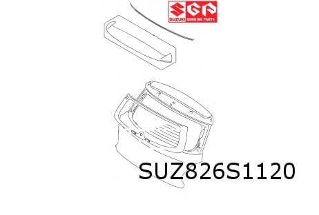 Suzuki Swift Sport achterklep (te spuiten) (6/18-) Origineel! 6910052R20
