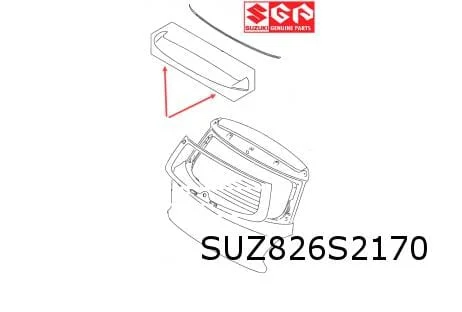 Suziki Swift Sport achterklepspoiler (ZFT yellow) (6/18-) Origineel! 8390052R00ZFT