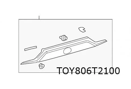 Toyota RAV4 sierlijst op achterklep boven (3/19-) Origineel! 7680142908