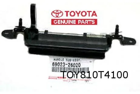 Toyota Hi-Ace achterklepopeningsgreep (buitenzijde / bij achterklep) (-11/11) Origineel! 6902326020