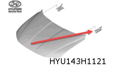 Hyundai Tucson (1/21-) Motorkapscharnier Links Origineel! 66910N7000