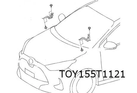 Toyota Aygo X / Yaris Motorkapscharnier Links Origineel! 53420K0020