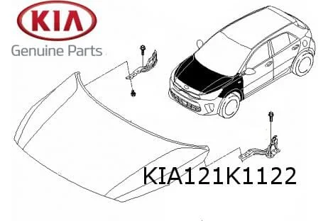 Kia Rio (3/17-3/21) Motorkapscharnier Rechts Origineel! 79120H8000