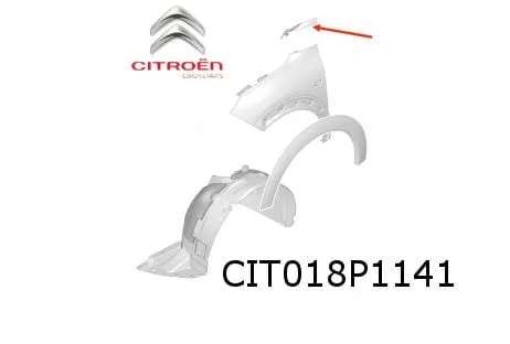 Citroën C4 Cactus (6/14-)  sierlijst voorscherm rechts boven Origineel! 9804826680