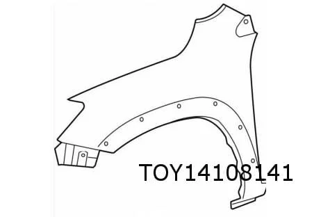 Toyota RAV4 voorscherm Links (bij verbreder) Origineel! 5381242290
