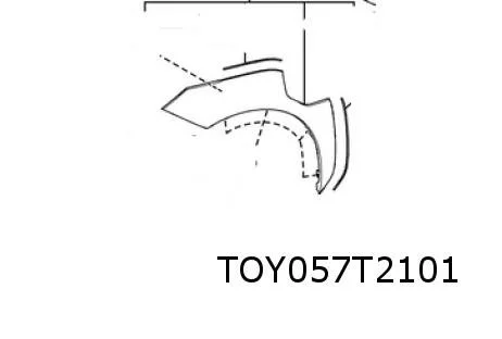 Toyota BZ4X wielkuiplijst op voorscherm Links Origineel! 7560242190
