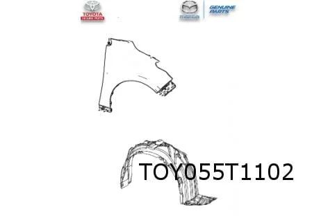 Toyota Yaris / Mazda 2 Hybrid voorscherm Rechts Origineel! 53811K0070