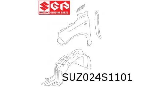 Suzuki Vitara (3/15-) voorscherm Links Origineel! 5771154P10
