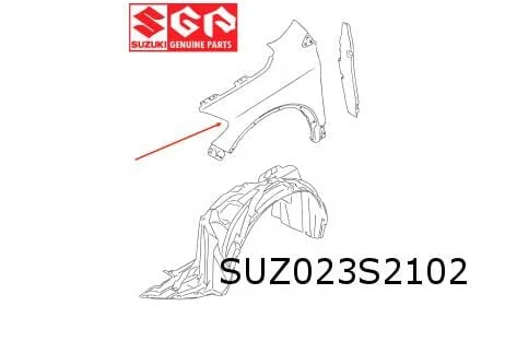 Suzuki SX4 S-Cross (9/13-1/22) voorscherm Rechts (knipperlicht in spiegel) Origineel! 5761161MB0