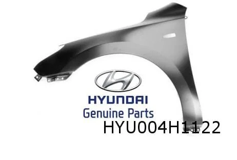 Hyundai i30 (7/07-4/12) voorscherm Rechts (met zijknipperlichtgat) Origineel! 663212L030