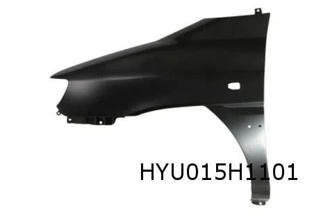 Hyundai Matrix voorscherm Links (met gat voor zijknipperlicht) Origineel! 6631117320