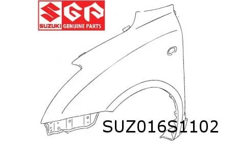 Suzuki Swift (3/05-9/10) voorscherm Rechts Origineel! 5761163J20